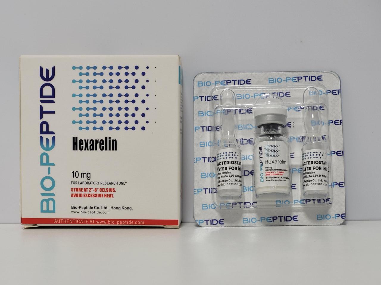 Hexarelin – 10 mg – Bio-Peptide – exp. 05/2026 (shipped from Spain)