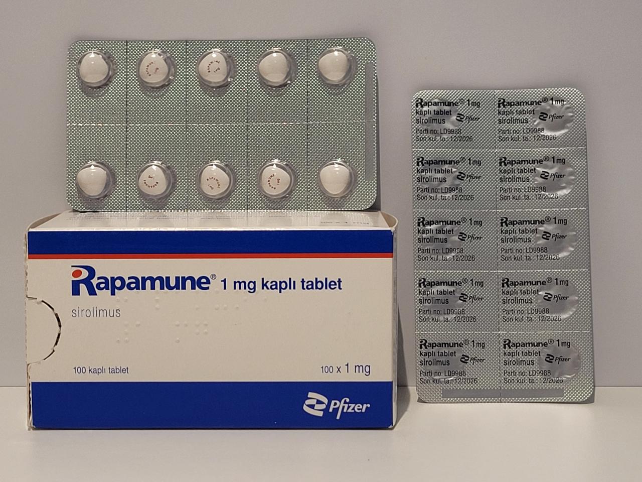 Rapamycin (sirolimus) – 10 tb/1 mg – Pfizer – expires 12/2026 (shipped from Spain)